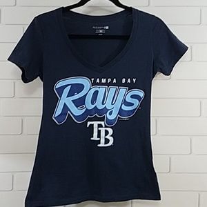 Tampa Bay Rays Ladies V-neck Shirt Small